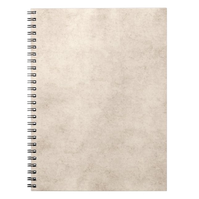 Vintage Paper Parchment Paper Template Blank Notebook (Front)
