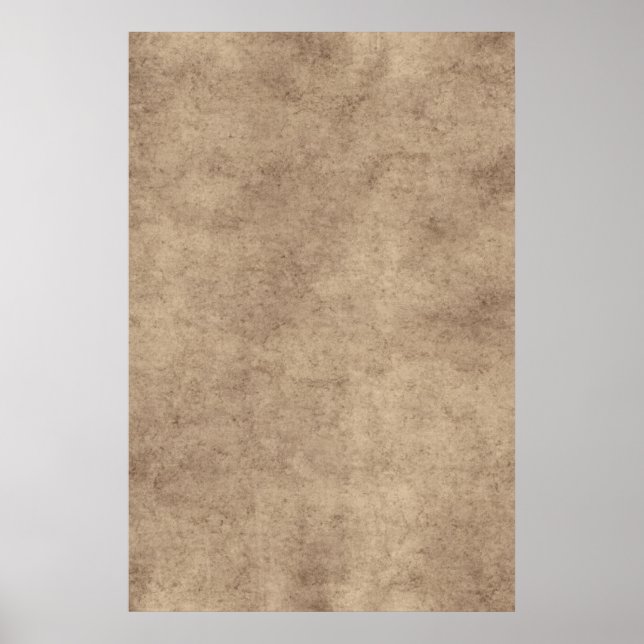 Vintage Paper Parchment Paper Template Blank Poster (Front)