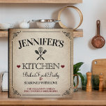 Vintage Paper Personalized Recipe  3 Ring Binder<br><div class="desc">A fun and trendy design featuring "vintage" aged paper,  for this kitchen personalized recipe binder.</div>