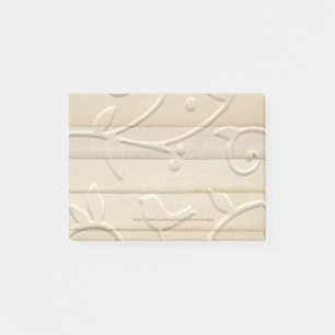 Vintage Paper Strips Embossed Post-it Notes