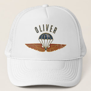 Vintage Parachute Wing Badge Trucker Hat