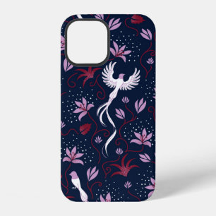 vintage paradise bird seamless repeating pattern b iPhone 12 case