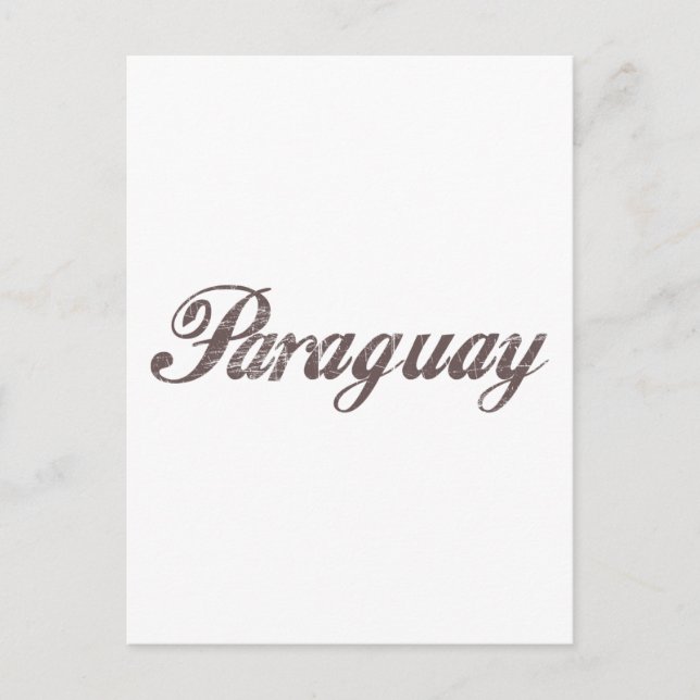 Vintage Paraguay Postcard (Front)