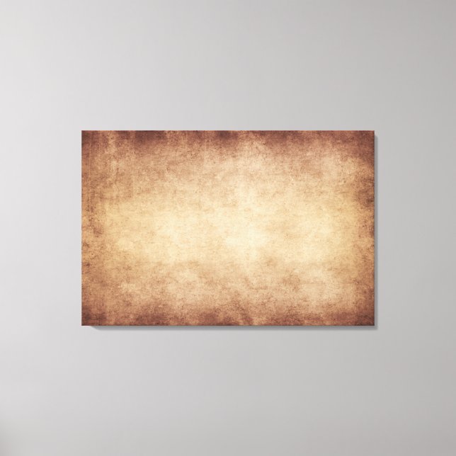 Vintage Parchment Antique Paper Background Custom Canvas Print (Front)