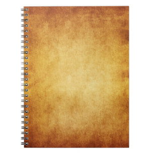 Vintage Parchment Antique Paper Background Custom Notebook