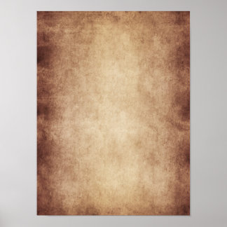 Vintage Parchment Antique Paper Background Custom Poster