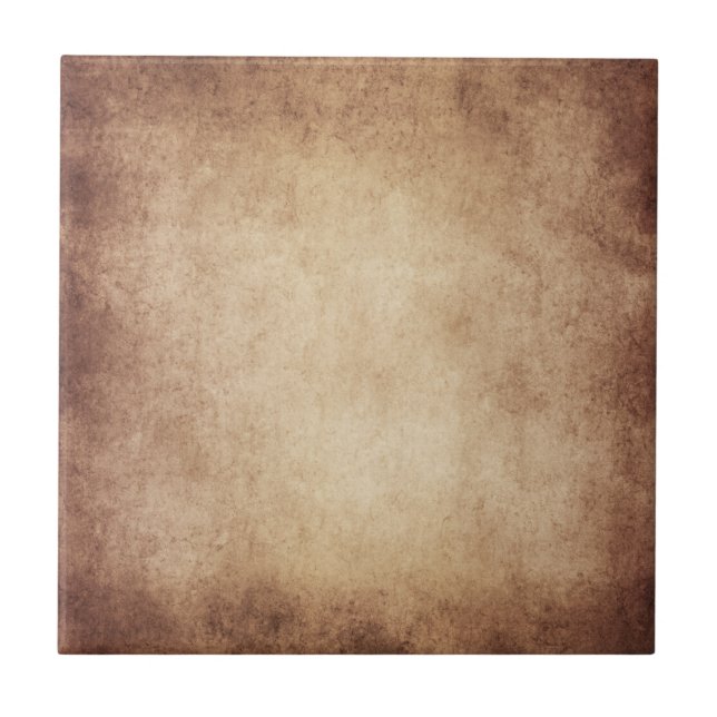 Vintage Parchment Antique Paper Background Custom Tile (Front)