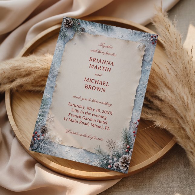 Vintage Parchment Framed Invitation (Creator Uploaded)