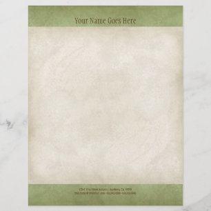 Vintage Parchment Look Letterhead Resume Paper