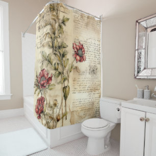 Vintage Parchment Love Letter with Flowers (1)