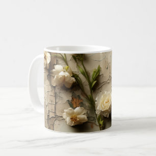 Vintage Parchment Love Letter with Flowers (3) Coffee Mug