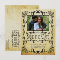 Vintage Parchment Ornate Wedding Save the Date