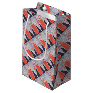 Vintage Paris Book Cover Small Gift Bag