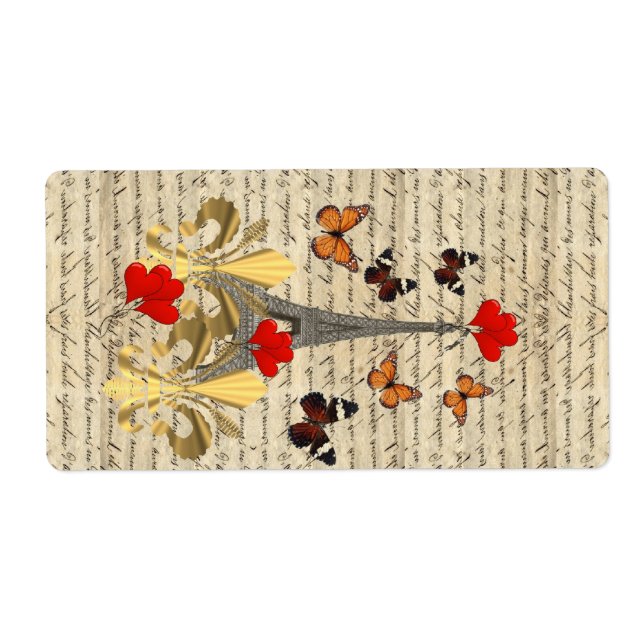 Vintage Paris & butterflies (Front)