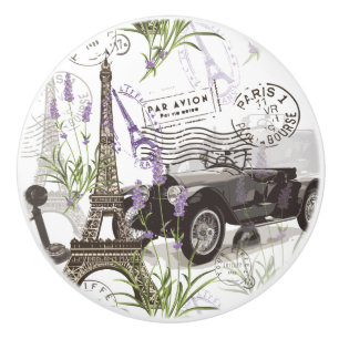 Vintage Paris Ceramic Knob