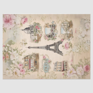 Vintage Paris Decoupage Tissue Paper