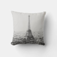 Vintage Paris Eiffel Tower Black White Photography