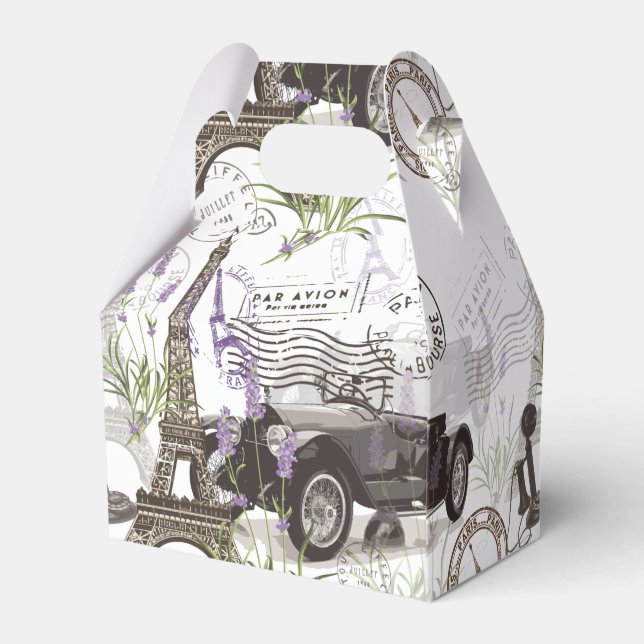 Vintage Paris Favor Box (Back Side)
