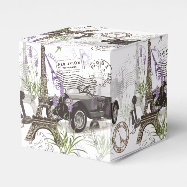 Vintage Paris Favor Box (Front Side)