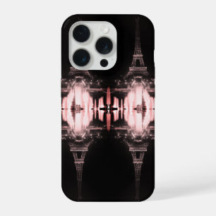 Vintage Paris Fontains Tower Eiffel night iPhone 15 Pro Case
