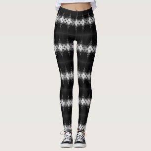 Vintage Paris Fontains Tower Eiffel night Leggings