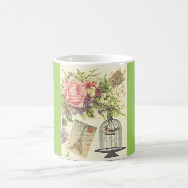 Vintage Paris French Theme Mug (Center)