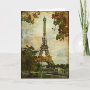 Vintage Paris Greeting Card