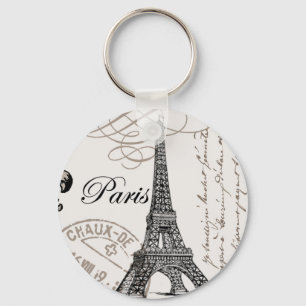 Vintage Paris...keychain Keychain