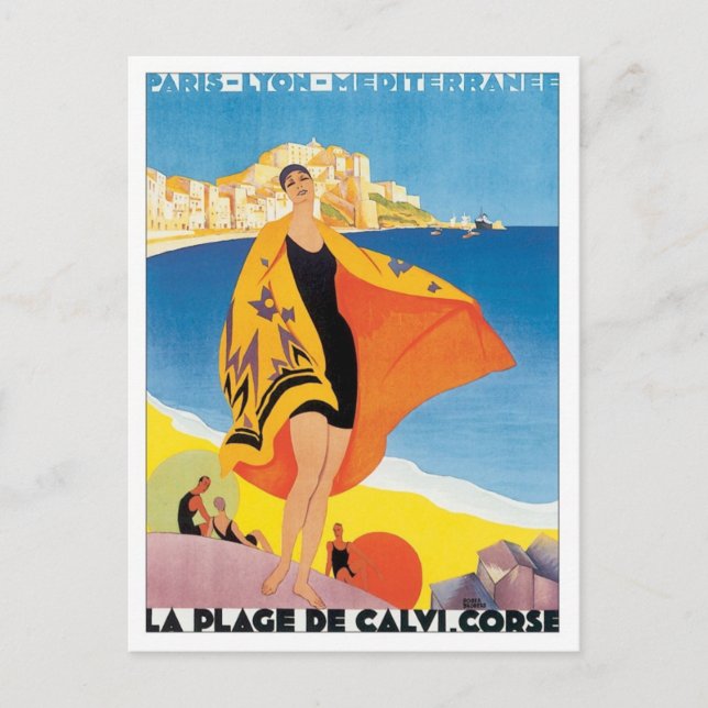 Vintage Paris Lyon Mediterranee Postcard (Front)