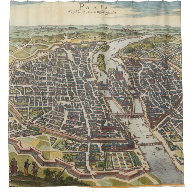 Vintage Paris Map (Front)