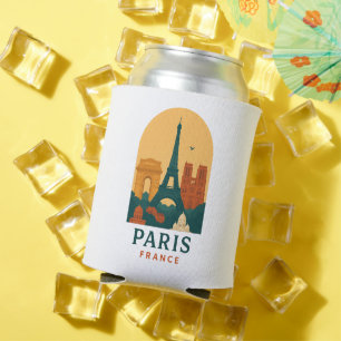 Vintage Paris Notre Dame Cathedral Can Cooler 
