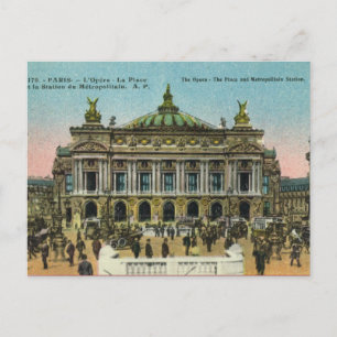 Vintage Paris,   Opera Postcard