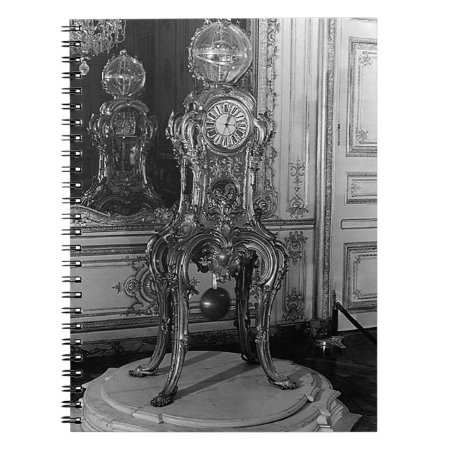 Vintage Paris Palace Versailles astronomical clock Notebook (Front)