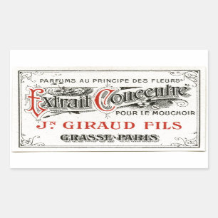 Vintage Paris Perfume Label