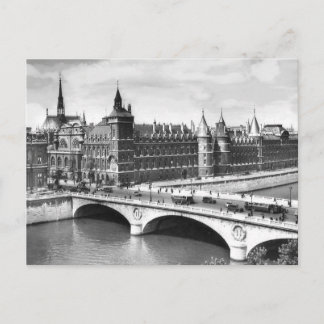 Vintage Paris Photo Palace of Justice. Postcard