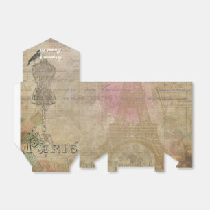 Vintage Paris Shabby Chic Wedding Party Favour Favor Box