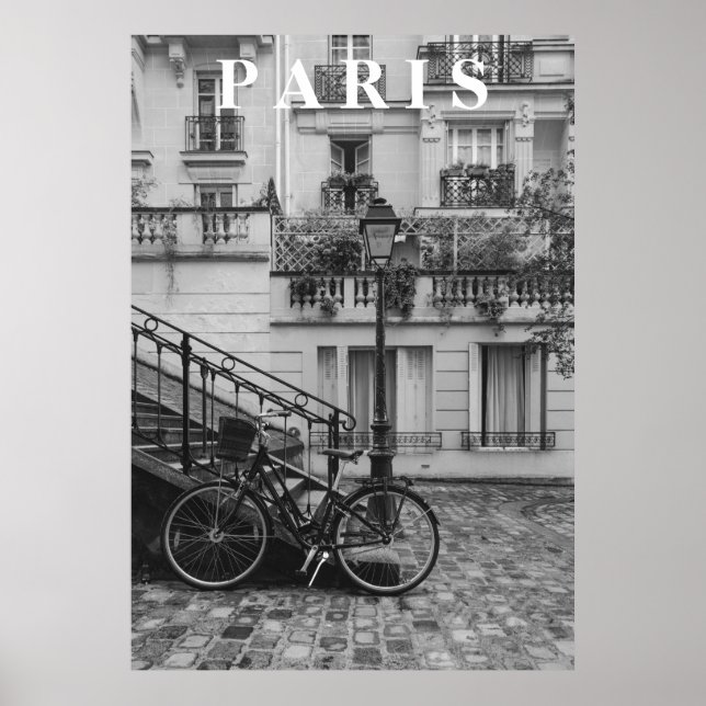 Vintage Paris Street Poster (Front)