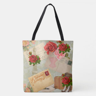 Vintage Paris Tote Bag