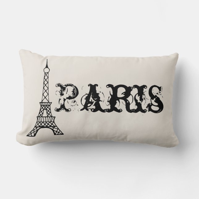 Vintage Paris Tour Eiffel Coussin (Recto)