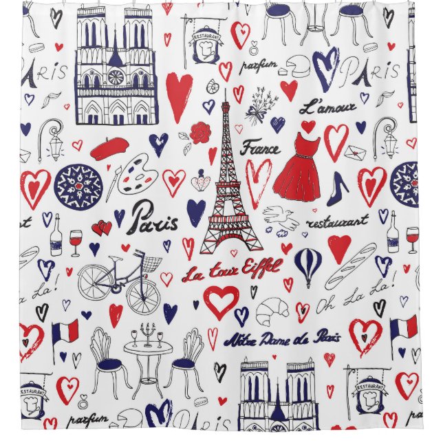 Vintage Paris: Travel Line Pattern (Front)