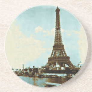 Vintage Paris Water Colour Coaster