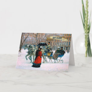 Vintage Parisian Style Christmas Cards