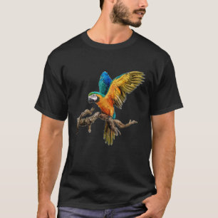 Vintage Parrot Love Cute Birds T-Shirt Gift women