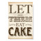 Vintage Party LET THEM EAT CAKE Sign Print