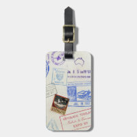 Vintage Passport Visa Stamps