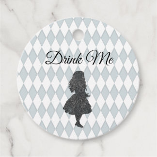 Vintage Pastel Alice in Wonderland Drink Me  Favour Tags