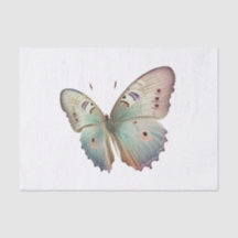 Vintage Pastel Butterfly Art for Decoupage