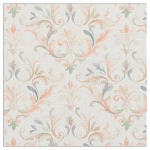 Vintage Pastel Classic Ornate Damask MH26 Fabric