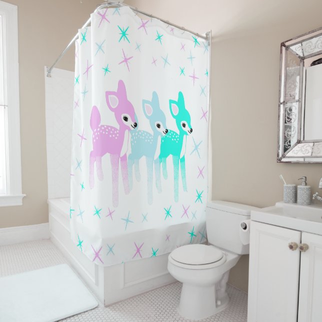 Vintage Pastel Deer Cute Christmas Kitschy (In Situ)