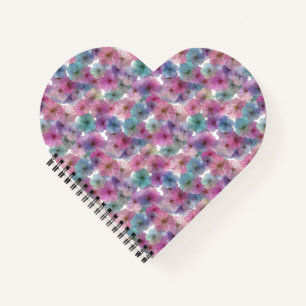 Vintage Pastel Green and Pink Spring Floral Notebook